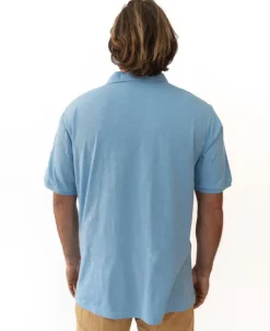 Golden Breed Polo Tops-GoJo Polo | Azure Blue