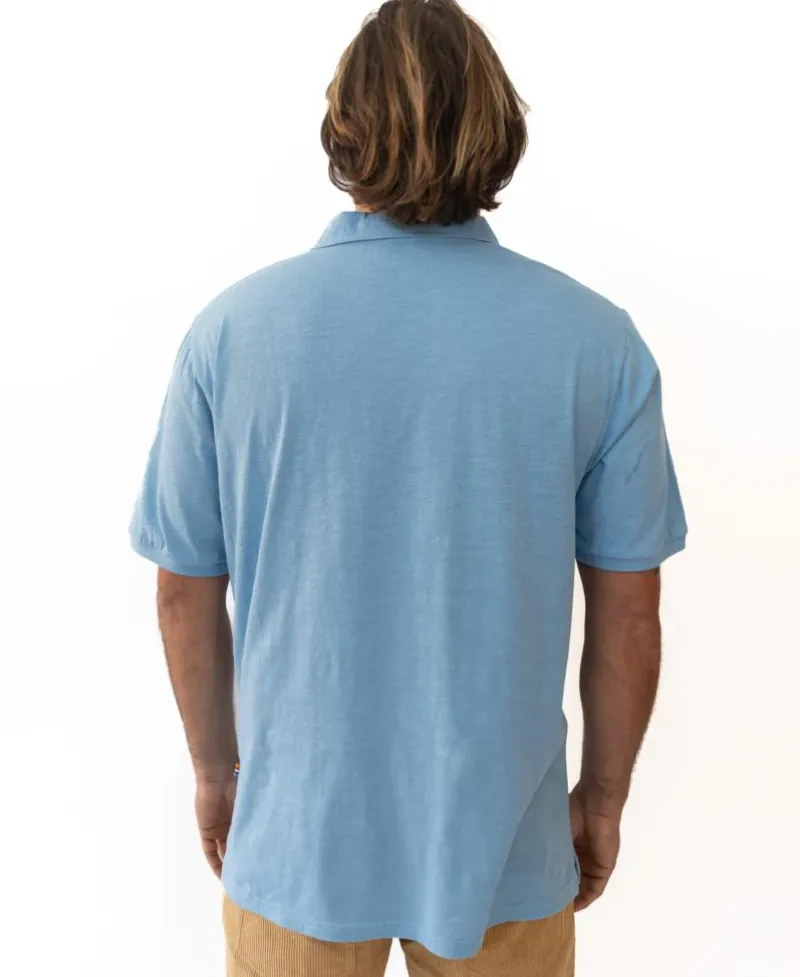 Golden Breed Polo Tops-GoJo Polo | Azure Blue