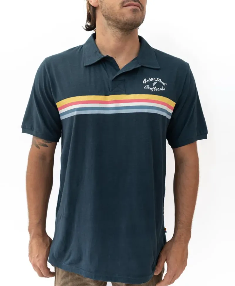 Golden Breed Polo Tops|Tees-GoJo Polo | Navy