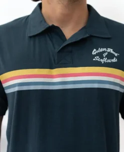 Golden Breed Polo Tops|Tees-GoJo Polo | Navy