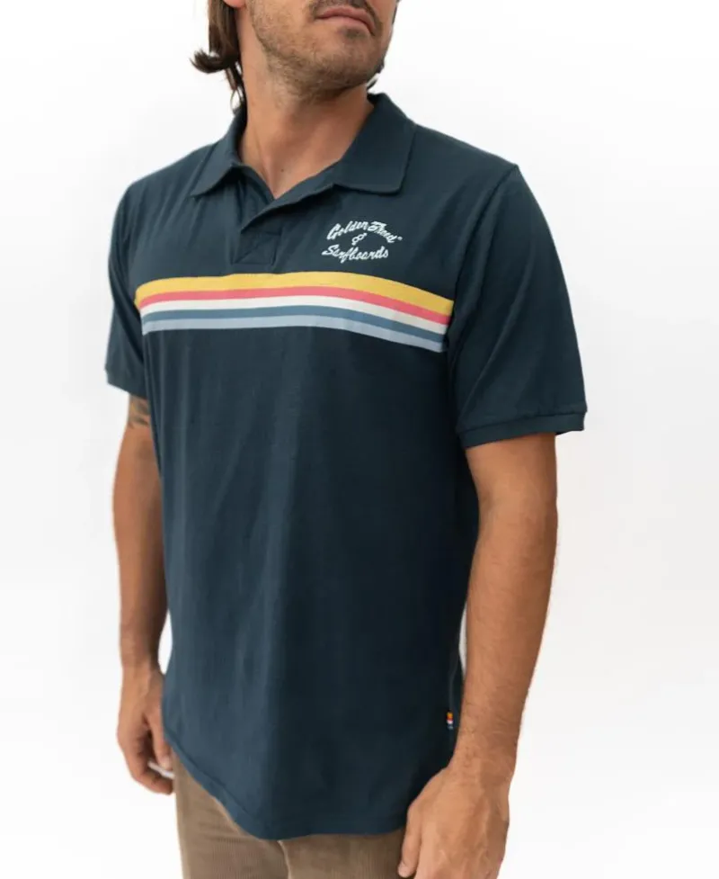 Golden Breed Polo Tops|Tees-GoJo Polo | Navy