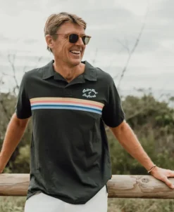 Golden Breed Polo Tops-GoJo Polo | Wash Black