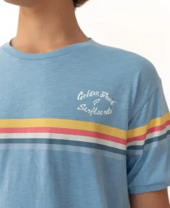 Golden Breed Tees-GoJo Ringer Tee | Azure Blue