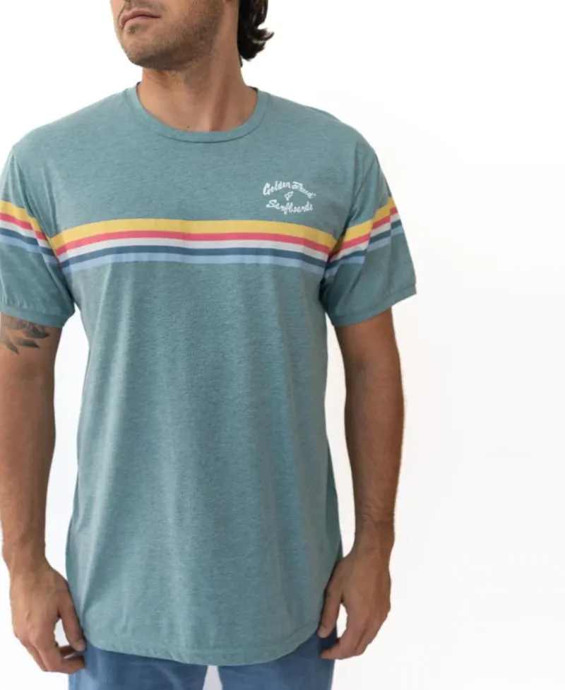 Golden Breed Tees-GoJo Ringer Tee | Green Zumba