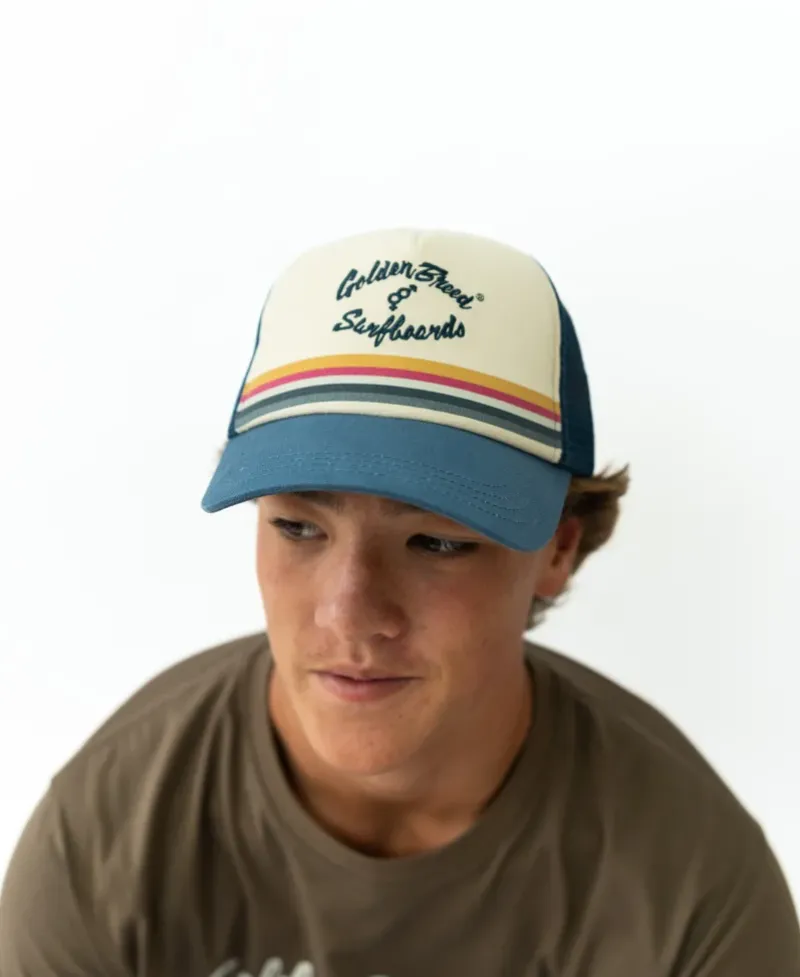 Golden Breed Hats & Caps|Hats & Caps-GoJo Trucker Cap | Dark Denim