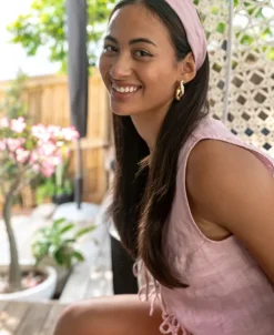 Women Golden Breed Head Scarf-Head Scarf | Linen