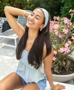 Women Golden Breed Head Scarf-Head Scarf | Stripe