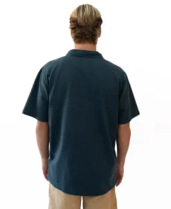 Golden Breed Polo Tops-Heavy Island Polo | Blue