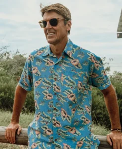 Golden Breed Hawaiian Shirts|Shirts-Howe Shirt | Azure Blue
