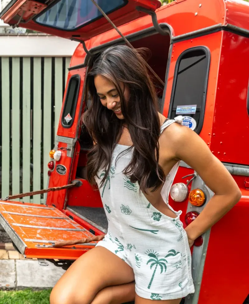 Women Golden Breed Playsuits & Jumpsuits-Jasmine Playsuit | Tattoo Print