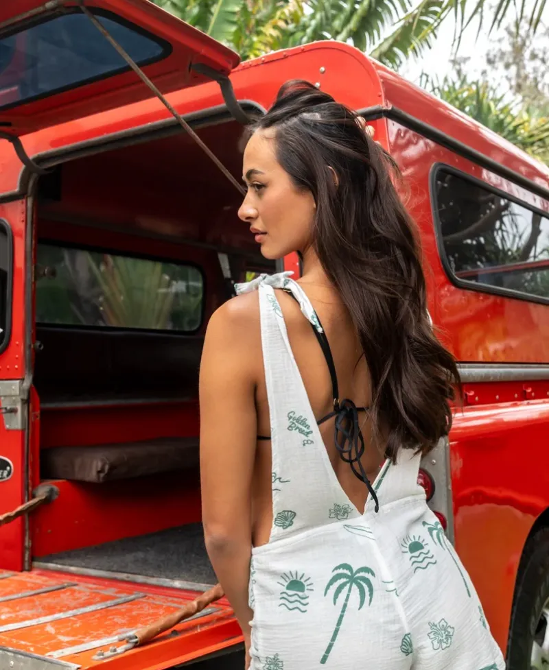 Women Golden Breed Playsuits & Jumpsuits-Jasmine Playsuit | Tattoo Print