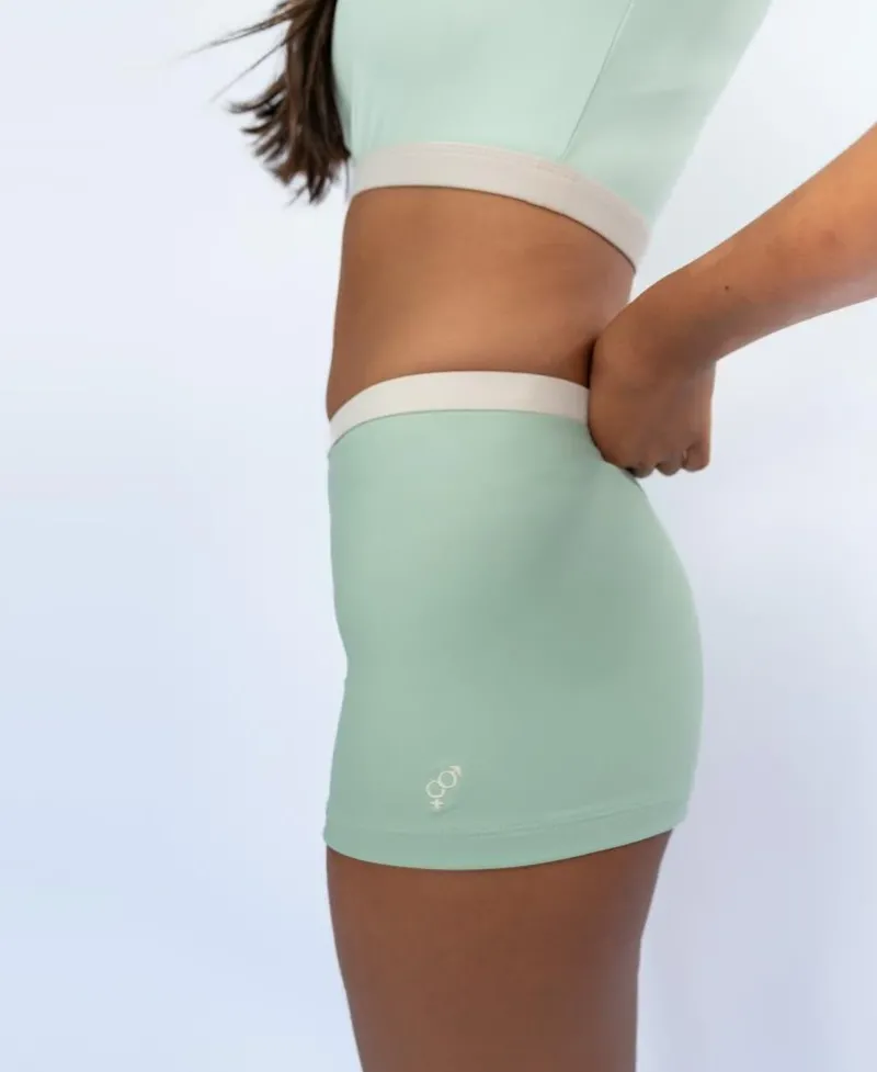 Women Golden Breed Swim-Jo Jo Short Retro | Moss / Off White