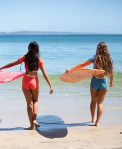 Women Golden Breed Swim-Jo Jo Short Retro | Surf Red / Off White