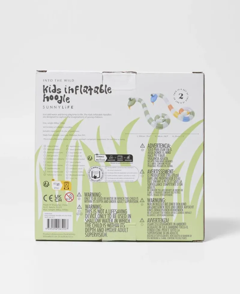 Golden Breed Sunny Life-Kids Inflatable Noodle Into the Wild | Multi Set of 2