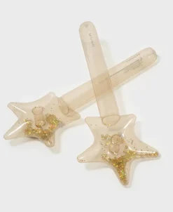 Golden Breed Sunny Life-Kids Inflatable Star Wand Princess Swan | Gold Set of 2