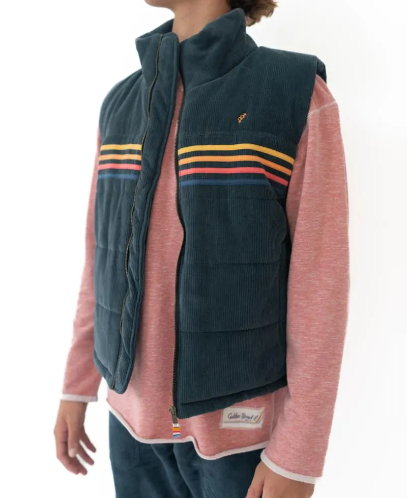 Golden Breed Hoodies & Sweats|Jackets-Lofoten Cord Puffer Vest |