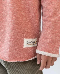 Golden Breed Hoodies & Sweats|Rag Tops-Long Island Rag Top | Red Marle Stripe
