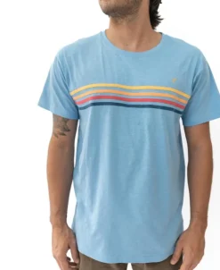 Golden Breed Tees-Long island Tee | Azure Blue