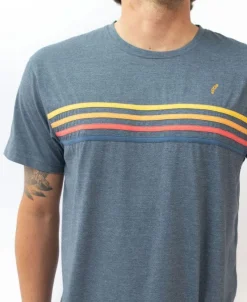 Golden Breed Tees-Long Island Tee | Navy Marle