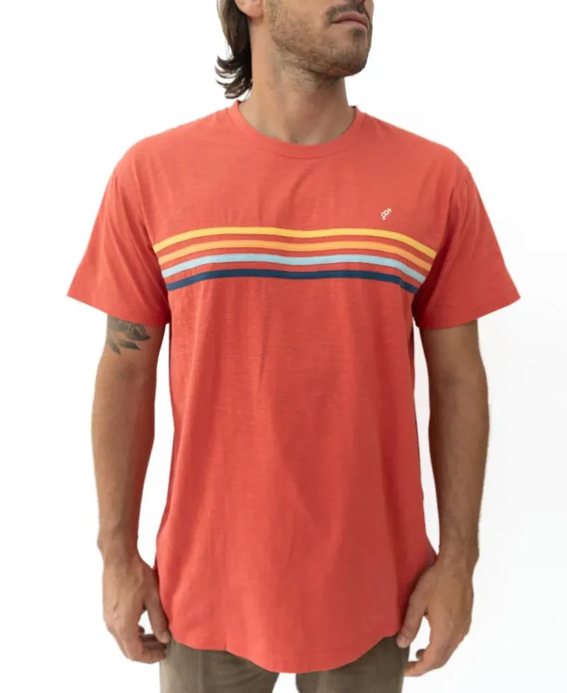 Golden Breed Tees-Long island Tee | Wash Red