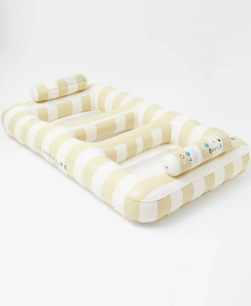 Golden Breed Sunny Life-Luxe Twin Hammock Float Mango Bay | Soft Mustard
