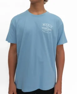 Golden Breed Tees-Manly Boards Tee | Azure Blue