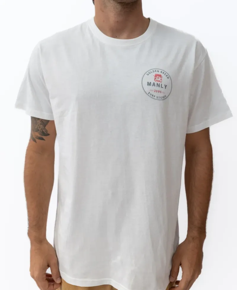 Golden Breed Tees-Manly Kombi Tee | Off White