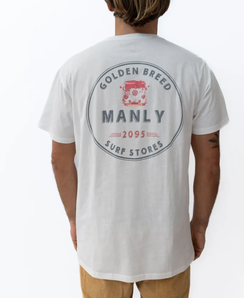 Golden Breed Tees-Manly Kombi Tee | Off White
