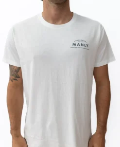 Golden Breed Tees-Manly Old School Tee | Off White