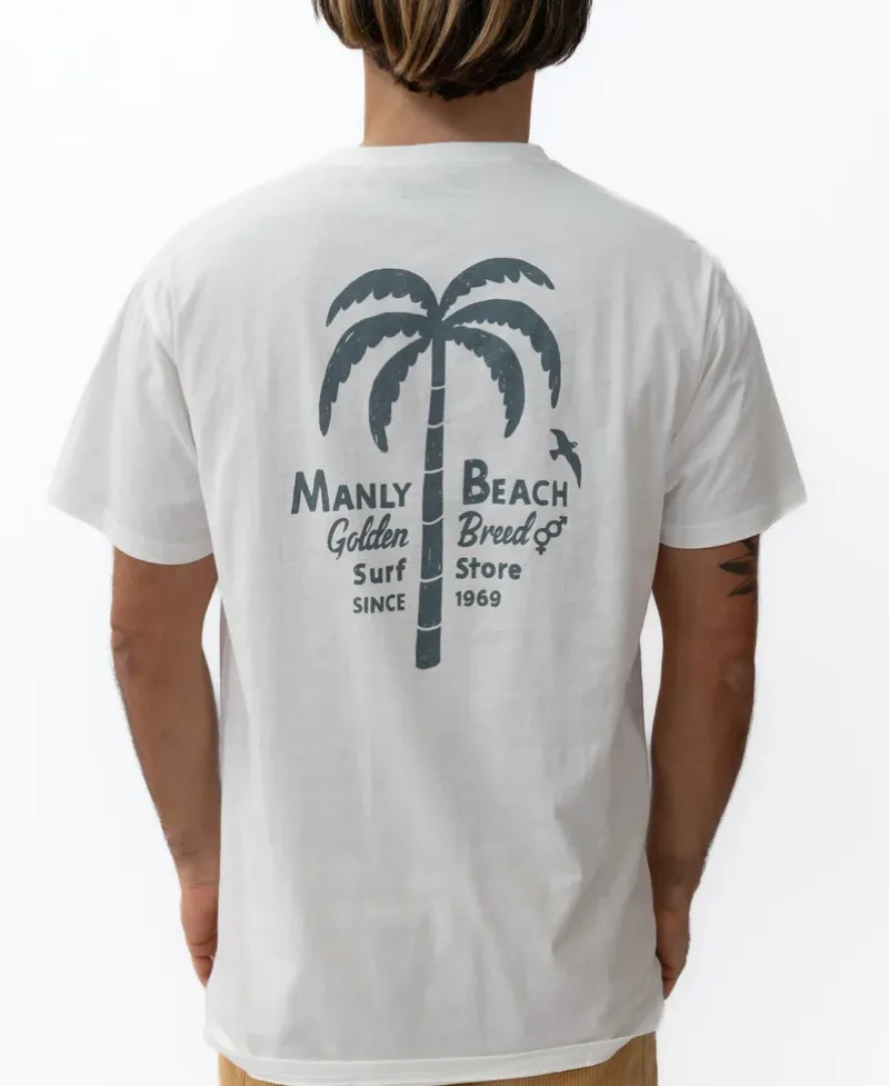 Golden Breed Tees-Manly Palm Loco Tee | Off White