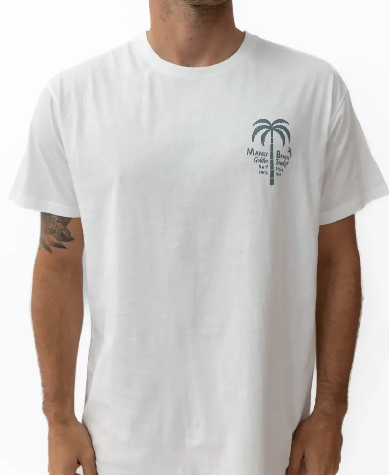 Golden Breed Tees-Manly Palm Loco Tee | Off White
