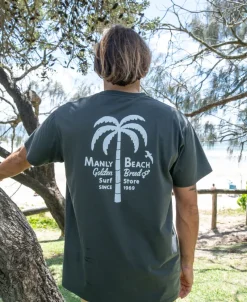 Golden Breed Tees-Manly Palm Loco Tee | Wash Black