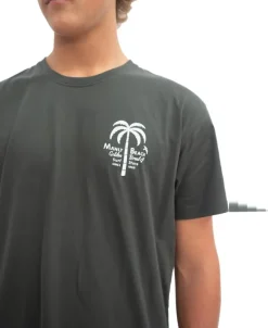 Golden Breed Tees-Manly Palm Loco Tee | Wash Black