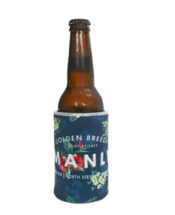 Golden Breed Stubby Holders-Manly Stubby Aloha | Dark Navy