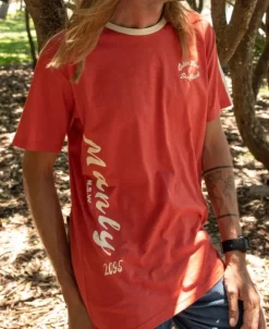 Golden Breed Tees-Manly Willis Tee | Wash Red