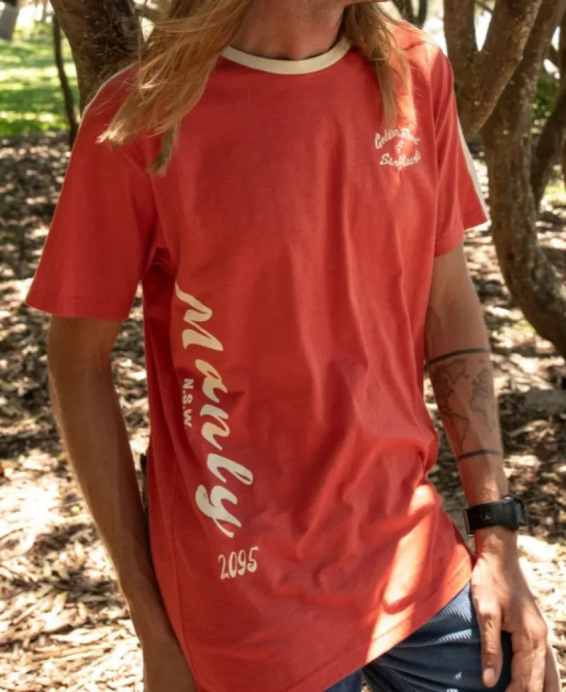 Golden Breed Tees-Manly Willis Tee | Wash Red