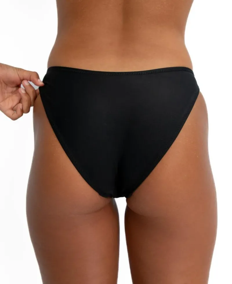 Women Golden Breed Swim-Millie Bottom | Black Textured