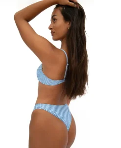 Women Golden Breed Swim-Millie Bottom | Blue Gingham