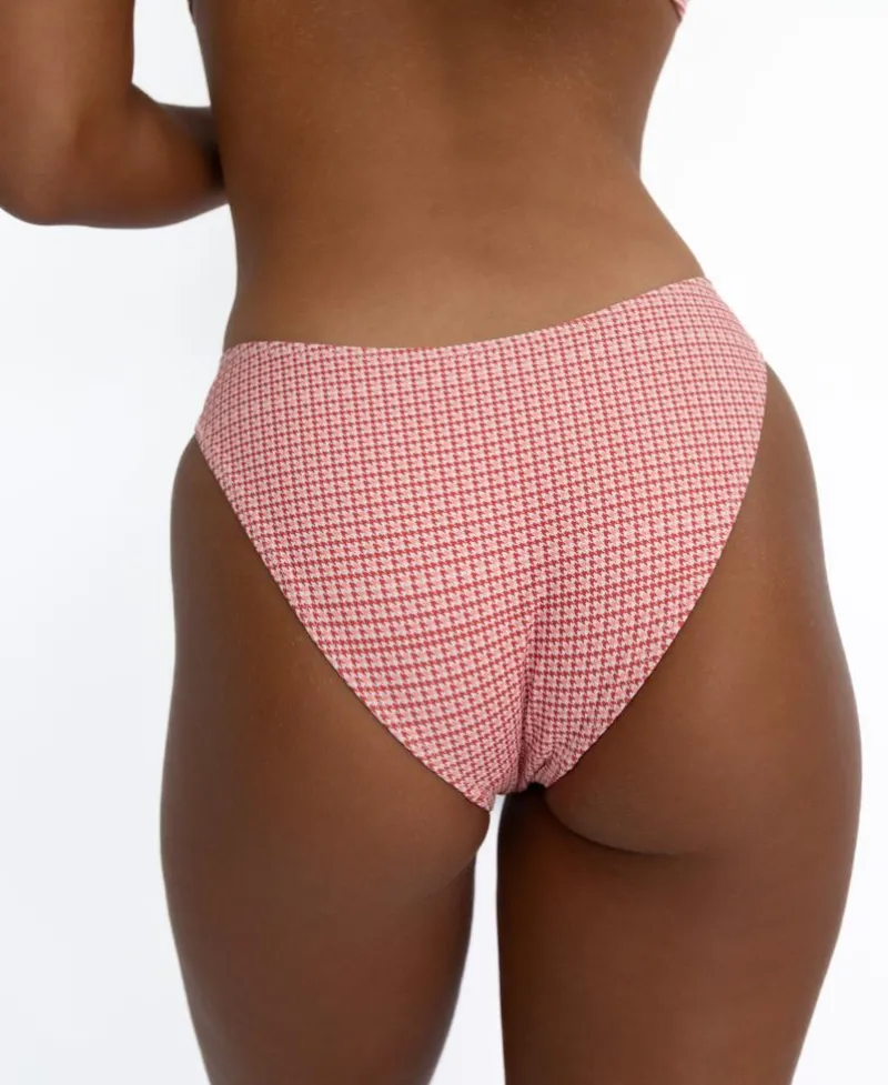 Women Golden Breed Swim-Millie Bottom | Pink Houndstooth