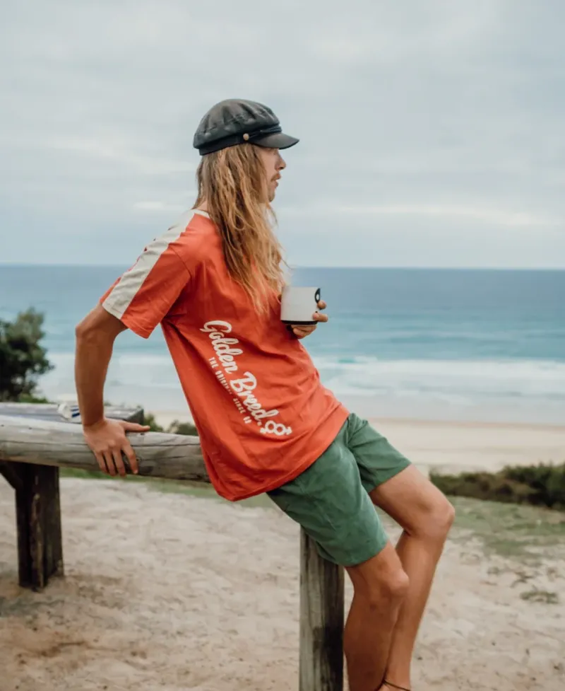 Golden Breed Tees-Mitch Tee | Wash Red