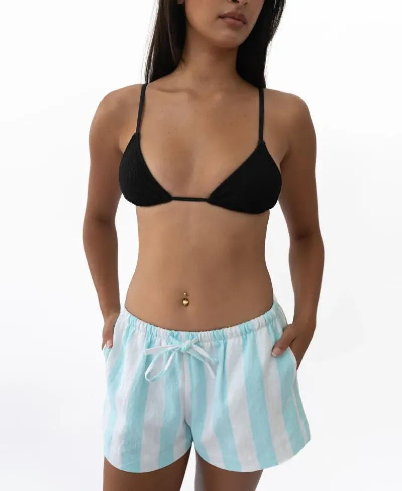 Women Golden Breed Shorts-Molly Short | Sky/White