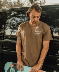 Golden Breed Tees-Noosa Boards Tee | Wash Brown