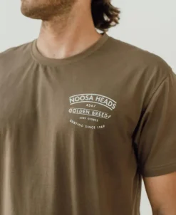 Golden Breed Tees-Noosa Boards Tee | Wash Brown