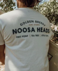 Golden Breed Tees-Noosa Old School Tee | Off White