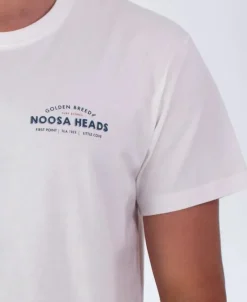 Golden Breed Tees-Noosa Old School Tee | Off White