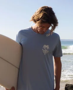 Golden Breed Tees-Noosa Palm Loco | Sea Blue Marle