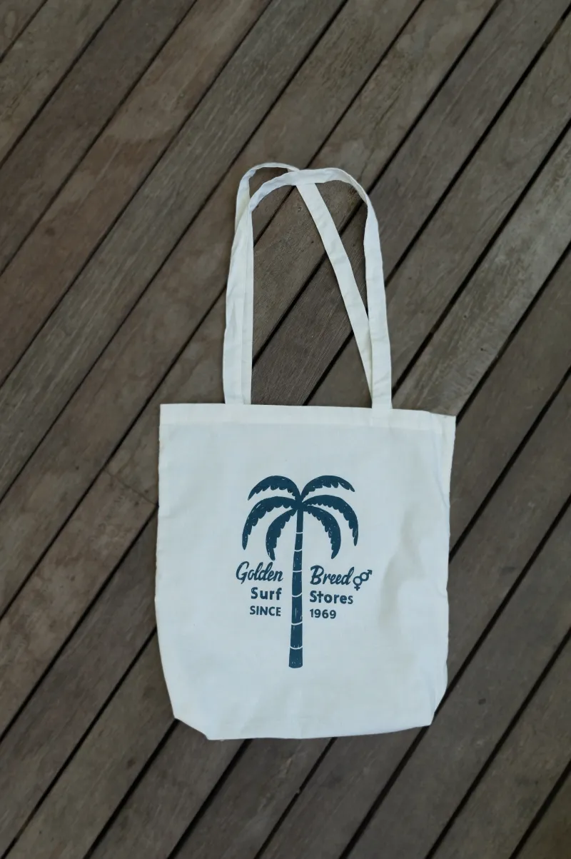 Golden Breed Bags-Palm Loco Tote Bag | Off White