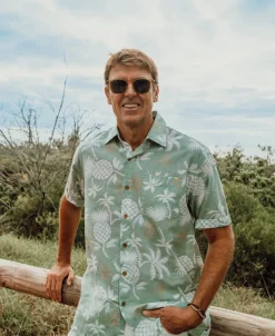 Golden Breed Hawaiian Shirts|Shirts-Pine-Palm Shirt |