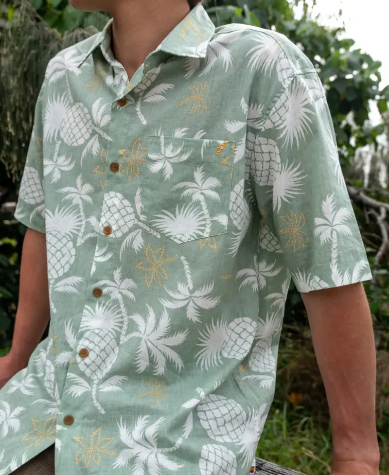 Golden Breed Hawaiian Shirts|Shirts-Pine-Palm Shirt |