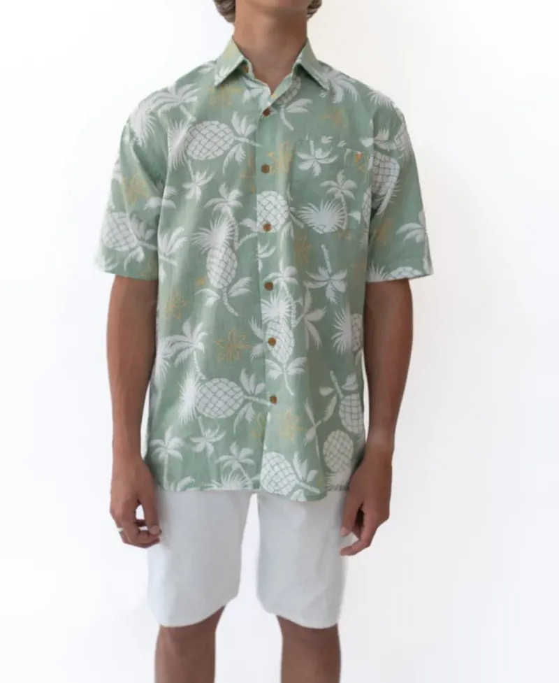 Golden Breed Hawaiian Shirts|Shirts-Pine-Palm Shirt |